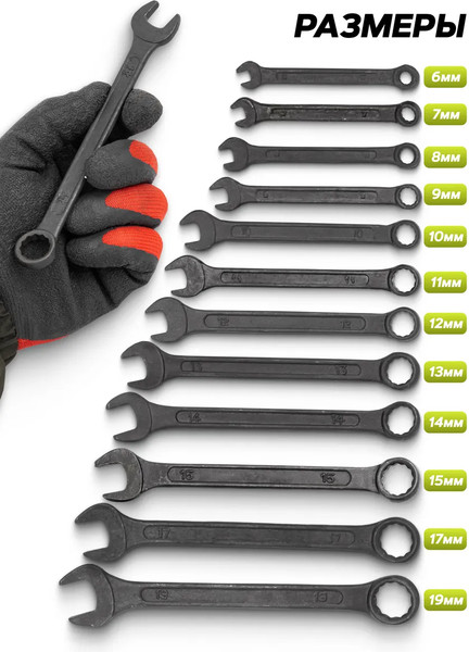 Набор ключей FORSandTUNE 5124MP Black