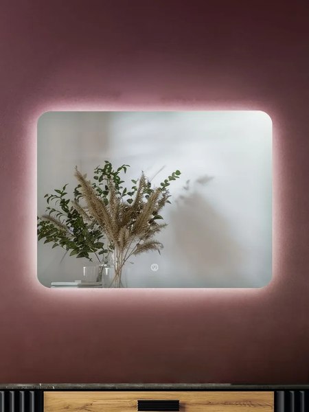 Зеркало Дабл-Ю Бангкок Лайт 80x60 / BNK80X60LT - фото