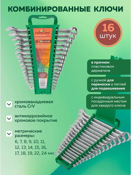Набор ключей Forsland 5161MP