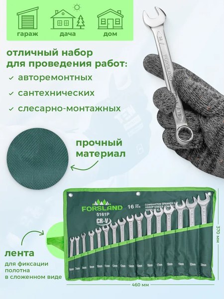 Набор ключей Forsland 5161P