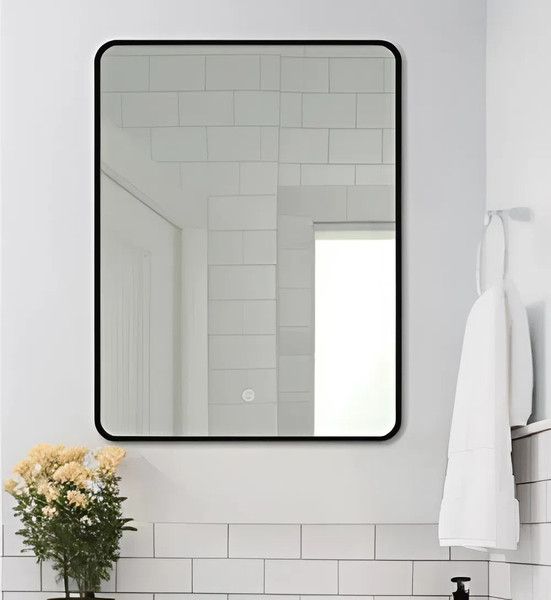 Зеркало Дабл-Ю Бангкок Black 80x60 / BNK80X60BL - фото