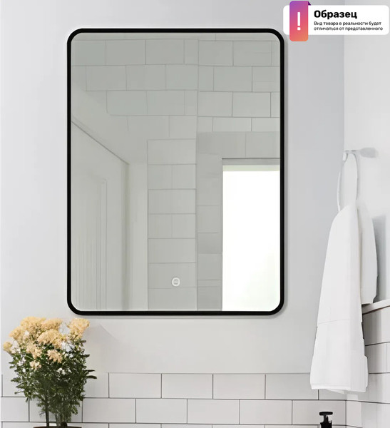 Зеркало Дабл-Ю Бангкок Black 80x80 / BNK80X80BL - фото