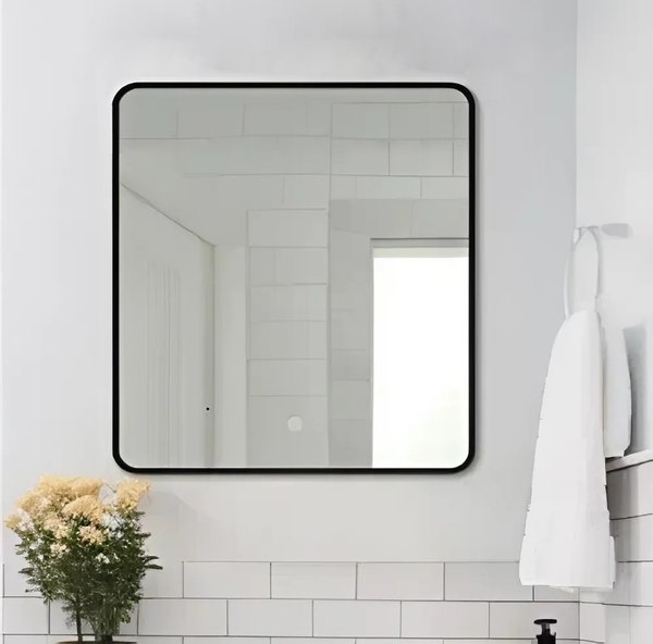 Зеркало Дабл-Ю Бангкок Black Классик 80x80 / BNK80X80BLACK - фото