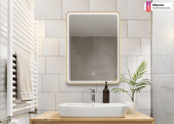 Зеркало Дабл-Ю Бангкок Gold 80x80 / BAN80X80GO - фото