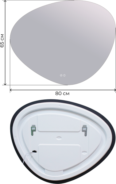 Зеркало Дабл-Ю Барселона Классик 80x65 / BRS80X65K