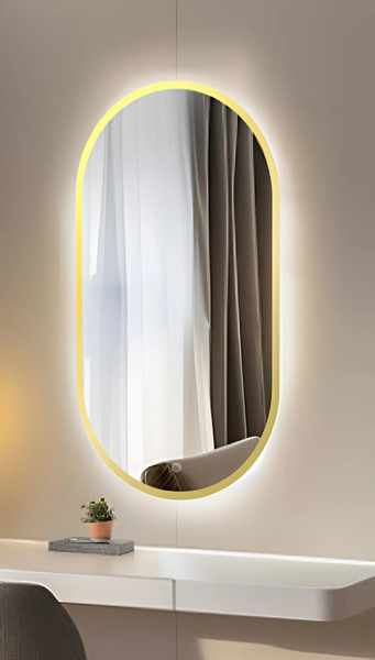 Зеркало Дабл-Ю София Gold Classic 90x45 / SFJ90X45GO - фото