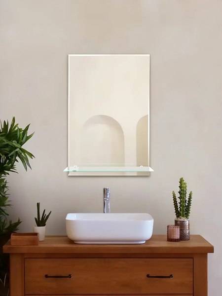 Зеркало Дабл-Ю C полкой 40х60 / S40W - фото