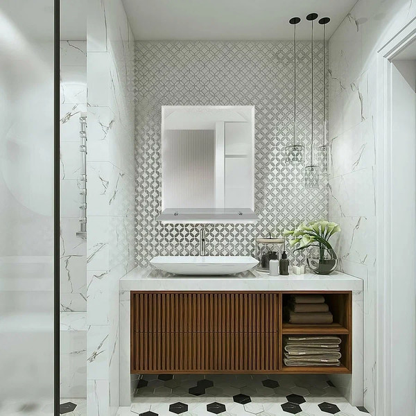 Зеркало Дабл-Ю С полкой 50x60 / ZRP50X60 - фото