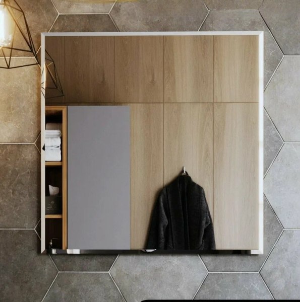 Зеркало Дабл-Ю Без полки 50x50 / ZRK50X50 - фото