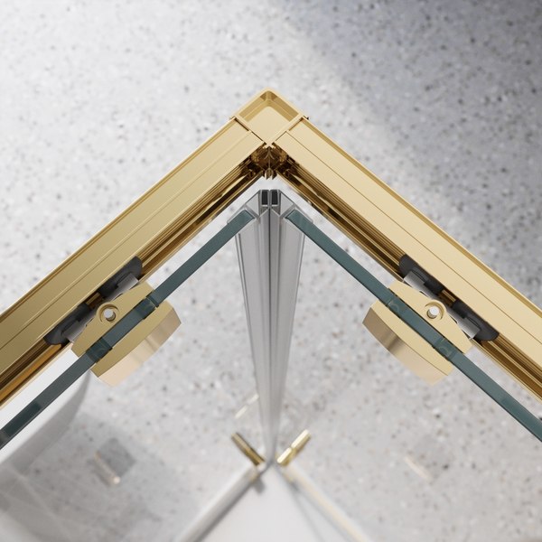 Душевой уголок BelBagno Luce-A-2-90-P-ORO