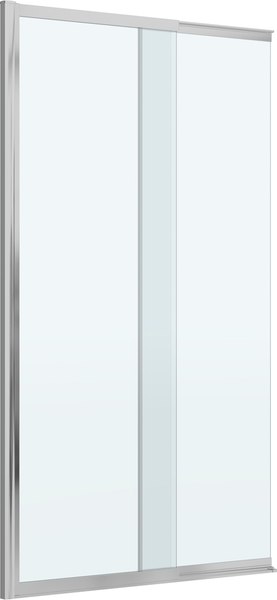 Стеклянная шторка для ванны Cezares SLIDER-FIX-VF-11-100/150-C-Cr - фото