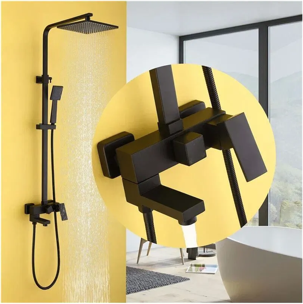 Душевая система со смесителем Abber Daheim AF8216BL