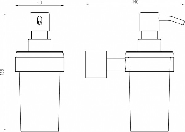 Дозатор для жидкого мыла Abber Osten 316 AA185A9BST