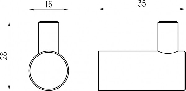 Крючок для ванной Abber Osten 316 AA1851BST