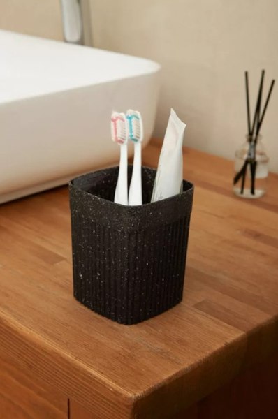 Стакан для зубной щетки и пасты Бытпласт Velvet / 433239350