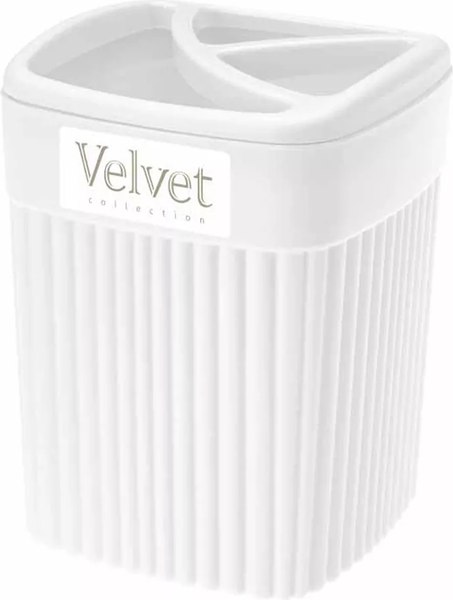 Стакан для зубной щетки и пасты Бытпласт Velvet / 433239516 - фото