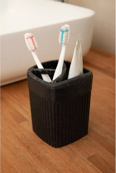 Стакан для зубной щетки и пасты Бытпласт Velvet / 433239550