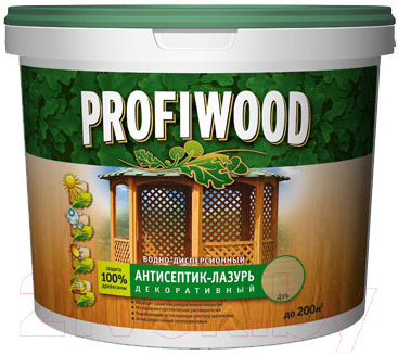 Защитно-декоративный состав Profiwood Антисептик-лазурь - фото