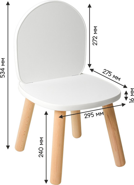 Комплект мебели с детским столом Leader Toys Классика / 71030/70021ЛДСП