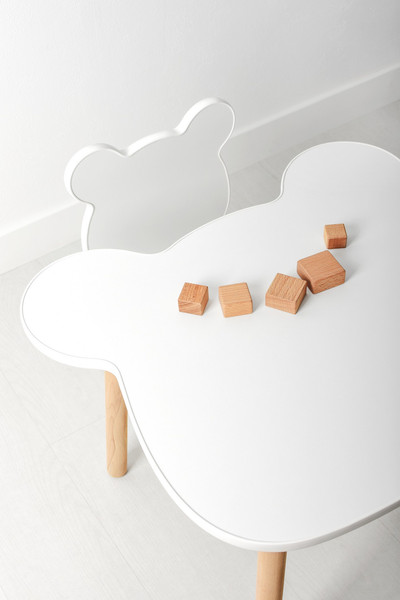 Комплект мебели с детским столом Leader Toys Мишка / 71024/70024ЛДСП