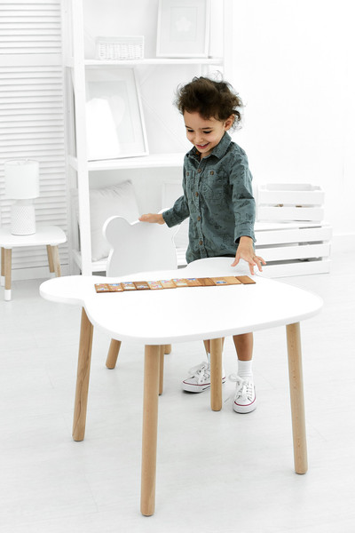 Комплект мебели с детским столом Leader Toys Мишка / 71024/70024ЛДСП