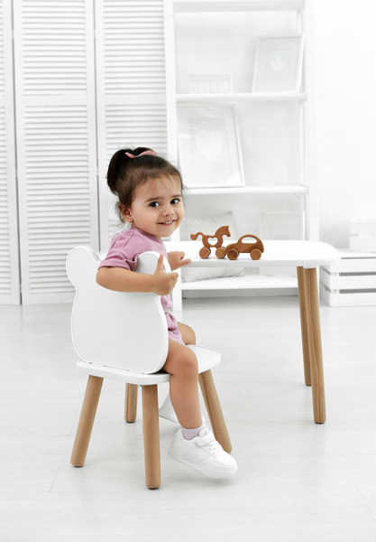 Комплект мебели с детским столом Leader Toys Мишка / 71024/70024ЛДСП