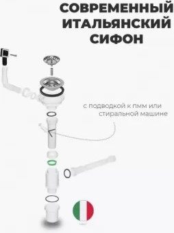 Мойка кухонная Wisent WS-34050D/GER013