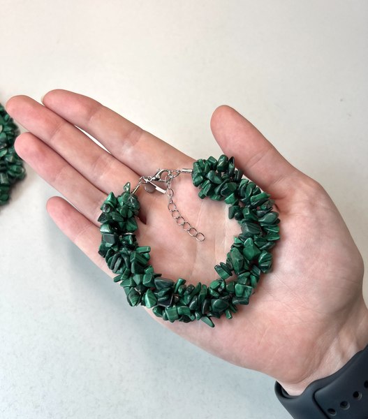 Комплект бижутерии Wolves Малахит 1376