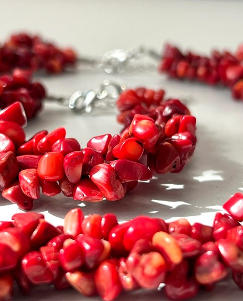 Комплект бижутерии Wolves Коралл 1377