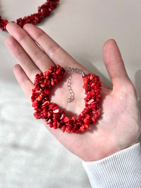 Комплект бижутерии Wolves Коралл 1377