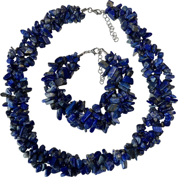 Комплект бижутерии Wolves Лазурит 1380 - фото