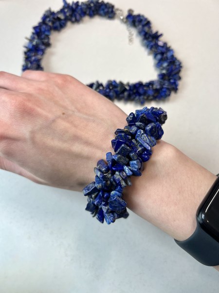 Комплект бижутерии Wolves Лазурит 1380