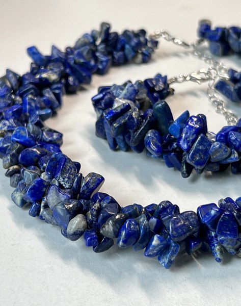 Комплект бижутерии Wolves Лазурит 1380