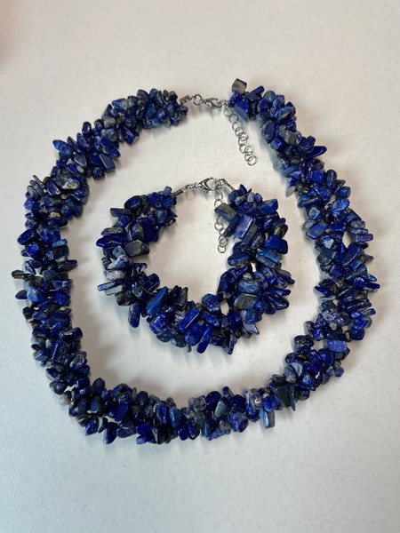 Комплект бижутерии Wolves Лазурит 1380