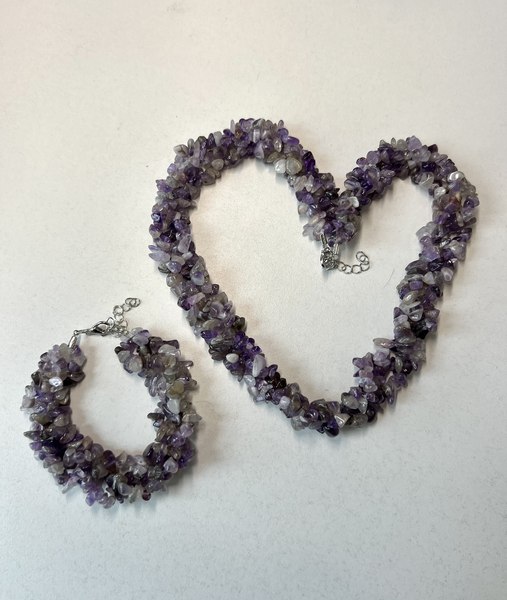 Комплект бижутерии Wolves Аметист 1381