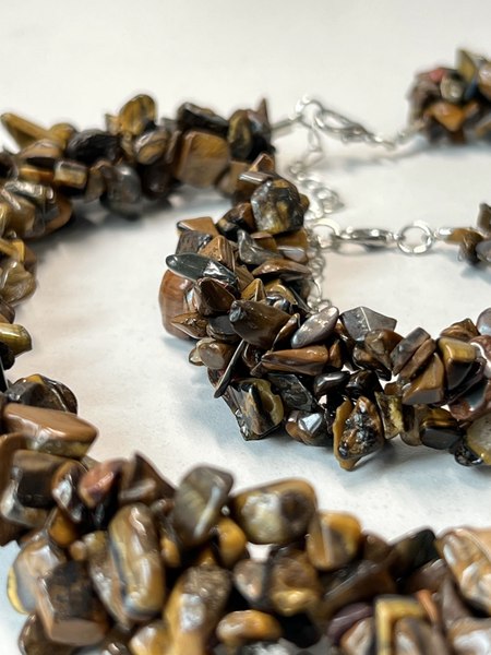 Комплект бижутерии Wolves Тигровый глаз 1383