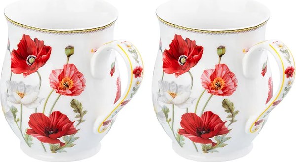 Набор кружек Elan Gallery Маки / 420329_2 - фото