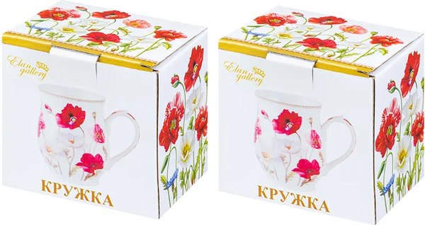 Набор кружек Elan Gallery Маки / 420329_2