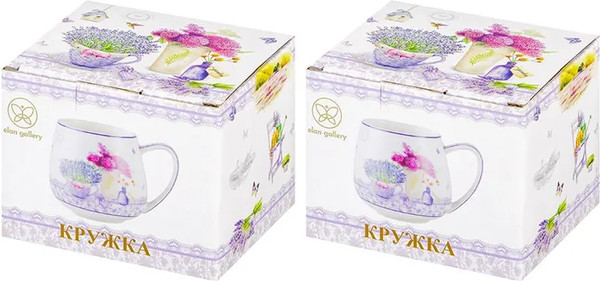 Кружка Elan Gallery New Bone China Лаванда / 420337_2