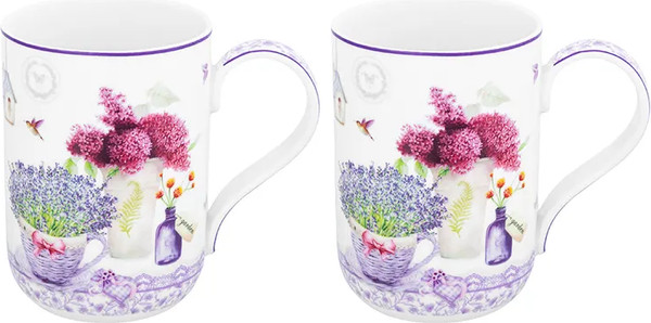 Кружка Elan Gallery New Bone China Лаванда / 420650_2 - фото
