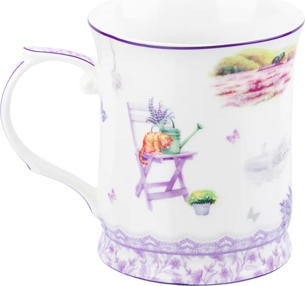 Кружка Elan Gallery New Bone China Лаванда / 420725