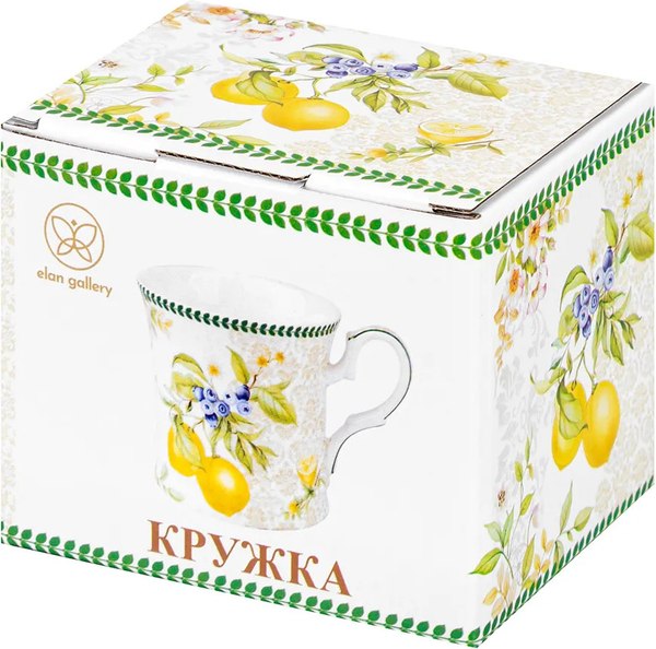 Чашка Elan Gallery New Bone China Лимоны / 420755