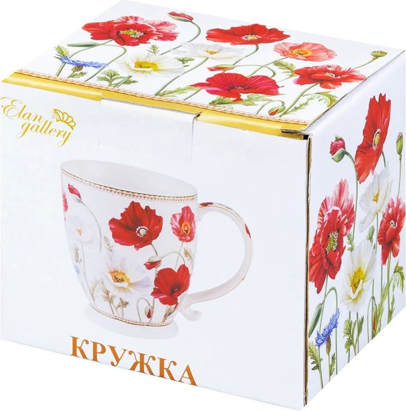 Кружка Elan Gallery New Bone China Маки / 420736