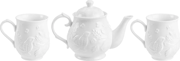 Чайный набор Elan Gallery Птички на ветке / 540201+3