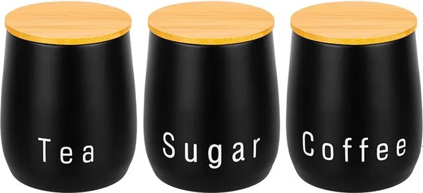 Набор емкостей для хранения Elan Gallery Tea, coffee, sugar / 240512 - фото