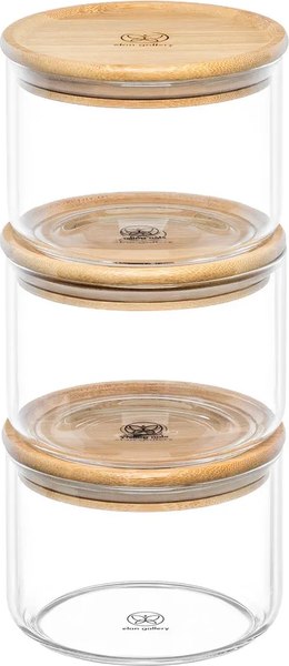 Набор емкостей для хранения Elan Gallery Crystal glass / 360192 - фото