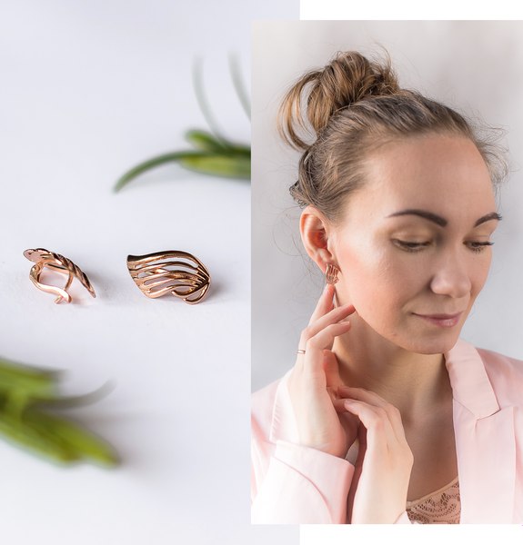 Серьги Wolves Легендарные Неделька Позолота 1412