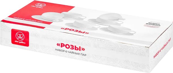 Набор для чая/кофе Elan Gallery Розы / 540932