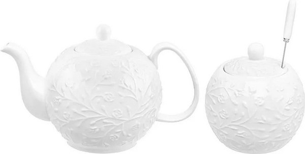 Чайный набор Elan Gallery Веточки-цветочки / 630062+2 