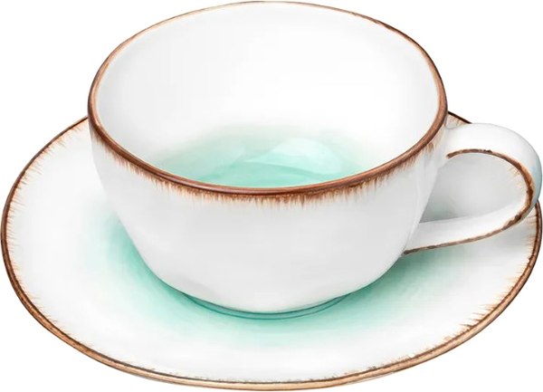 Чашка с блюдцем Elan Gallery Кантри / 760100 - фото